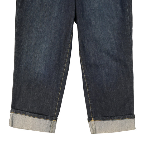 Style & Co Curvy Capri Jeans Blue Stretch Denim Womens Size 10 Cuffed 32 x 23 - Picture 6 of 10